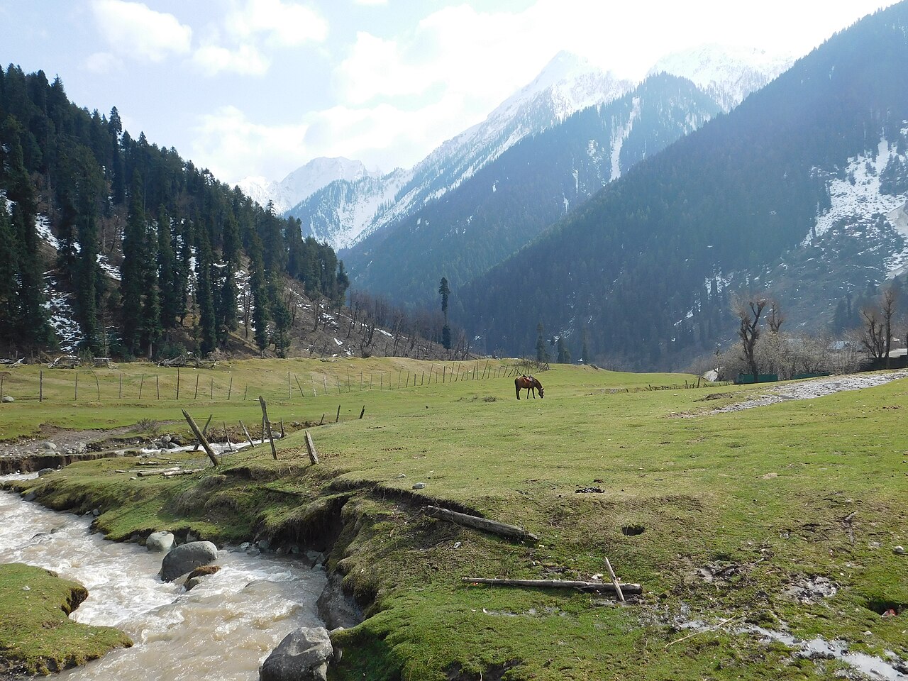 North India mountain valley